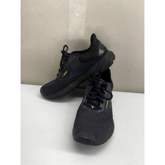 Brooks Anthem 6 Lace Up Running Sneakers Black Blue 1104141D006 Men Size 9 - Picture 1 of 11